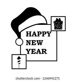 2019 Happy New Year background with number and golden glitter. Gold number 2019 and text happy new year, vector design template. Greeting card design
