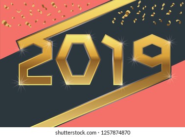 2019 happy new year background