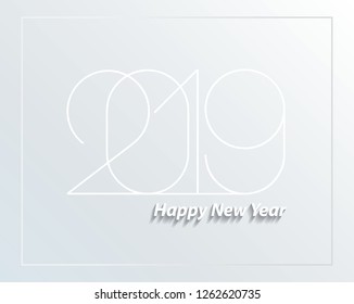 2019 Happy New Year background