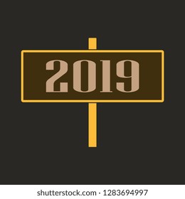 2019 Happy New Year Background for your Seasonal Flyers and Greetings Card or Christmas themed invitations