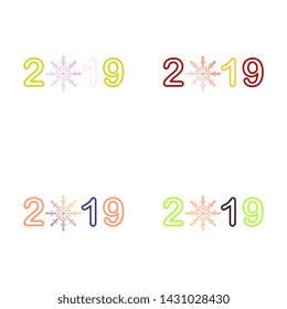 2019 Happy New Year Background for your Seasonal Flyers and Greetings Card or Christmas themed invitations