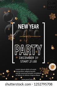2019 Happy New Year Party Background for your Seasonal Flyers and Greetings Card.