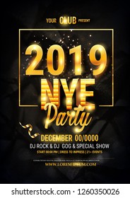 2019 Happy New Year Shining background 2019 Happy New Year Shining background