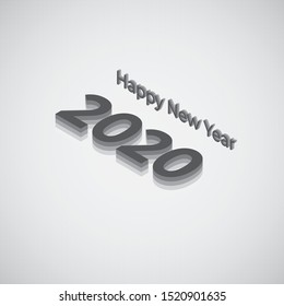 2019 Happy new year text effect vector template isometric text effects New Year Set