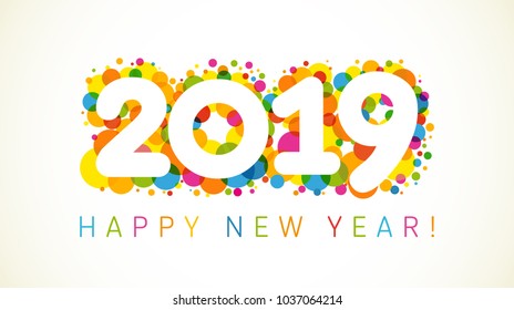 Happy New Year 19 Logo Images Stock Photos Vectors Shutterstock