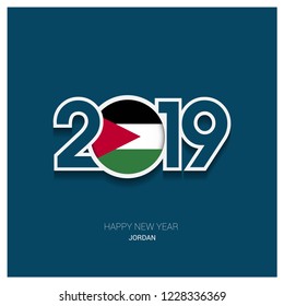 2019 Jordan Typography, Happy New Year Background - Shutterstock ID 1228336369
