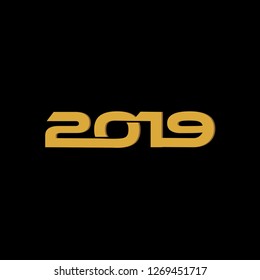 2019 lettering, unique, iconic.