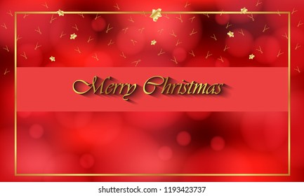 2019 Merry Christmas Background Your Invitations Stock Vector (Royalty ...