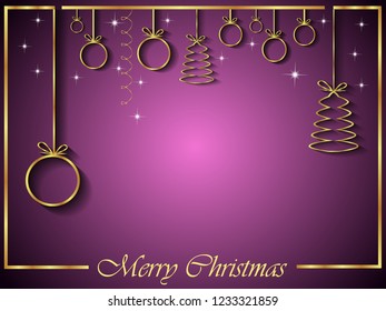 2019 Merry Christmas seasonal background for your invitations, festive posters, greetings cards.