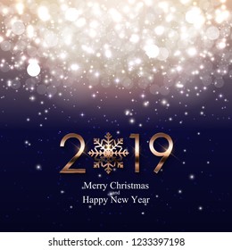 2019 New Year Background. Vector Illustration EPS10