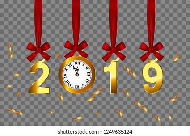 2019 New Year Background Vector.