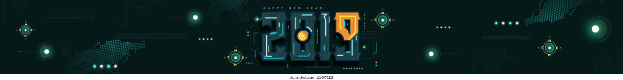 2019 new year design poster, banner