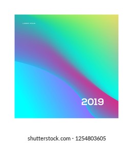 2019 New Year Poster Illustration Design for Party and Event. Vector Illustration Collage of Party for Background and Wallpaper in eps 10.
