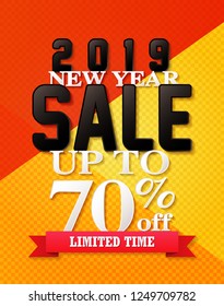 2019 New Year Sale Paper Folding Design