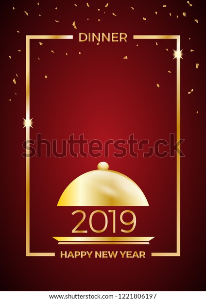 19 Silvester Abendessen Vorlage Fur Poster Stock Vektorgrafik Lizenzfrei