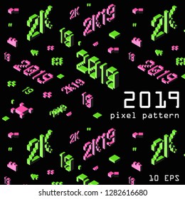 2019 pixel pattern