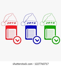 2019 Santa Claus writing pads