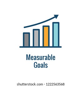 2019 SMART Goals Vector graphic w various Smart goal keywords
