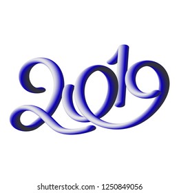 2019.   Template design cards, posters, invitations. Vector illustration.