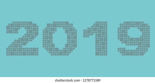 2019 tile font design