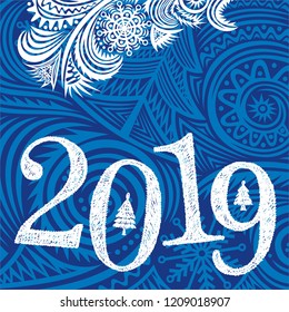 2019. Vector illustration