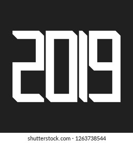 2019 Year geometric signs