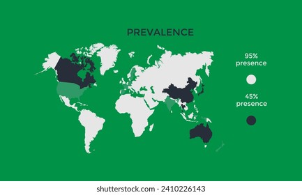 2019-nCoV. China pathogen respiratory coronavirus 2019-nCoV. Flu spreading of world, World map, arrows, floating influenza virus cells. Dangerous chinese ncov corona virus, SARS pandemic risk alert