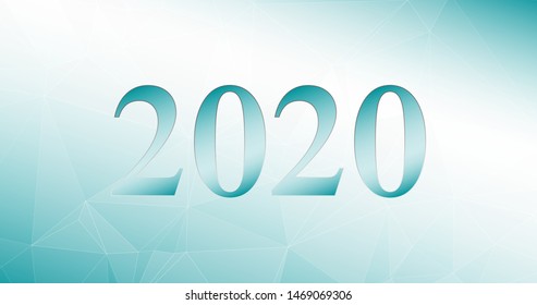 2020 backdrop idea, calendar or greeting card concept