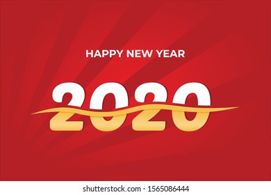 2020 background logo vector isolated