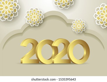 2020 Background for your Seasonal Flyers and Greetings Card themed invitations