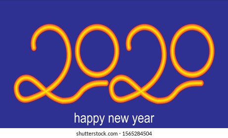 2020 for banner or poster 