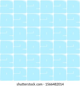 2020 blocks seamless solid light blue pattern. Texture with a glow effect from blocks of numbers two and zero.
