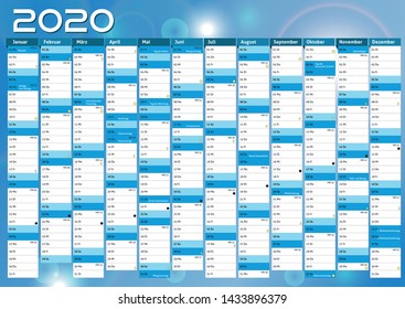2020 Yearly Calendar Stock Vectors, Images & Vector Art | Shutterstock