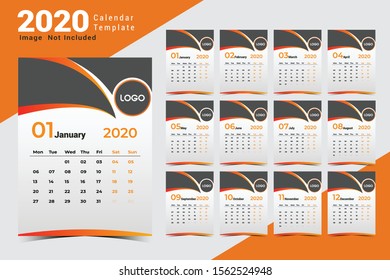 2020 Calendar Beautiful Abstract calendar Design