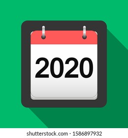 2020 Calendar Flat Icon 2020 Calendar Stock Vector (Royalty Free ...