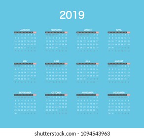 2020 Calendar Planner Design.