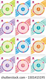 2020 Calendar template design vector format