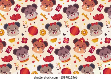 2020 Chinese new year pattern