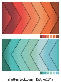 2020 Color Trends, Abstract Background overlap dimension modern line bar design, Minimal covers design. Colorful halftone gradients. Future geometric patterns. 