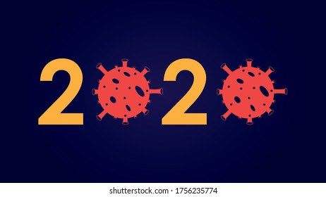 2020 Corona Virus Vector Template