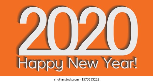 2020 creativity inspiration concept orange background, vector business solution SEO promotion, 2020 banner for poster calendar
