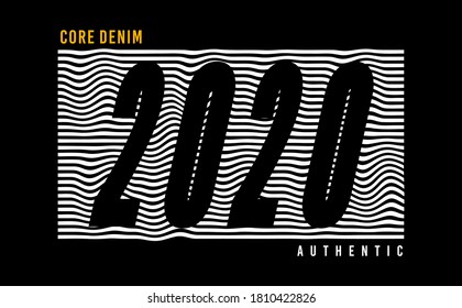 2020 design vector typography for print t shirt