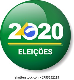 2020 Elections - Brazil Election Button Design