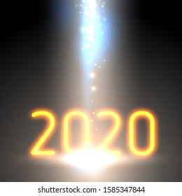 2020 firework of happy new year