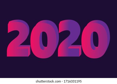 2020 gradient abstract design background