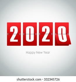 2020  greeting card. Vector illustration eps10