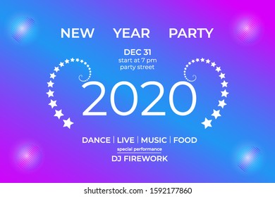 2020 Happy New Party background
