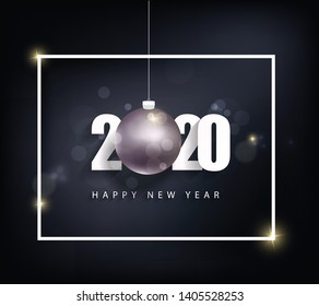 2020 Happy New Year Background for your Seasonal Flyers and Greetings Card or Christmas themed invitations