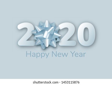2020 Happy New Year background. Vector illustration