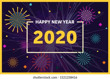 2020 Happy New Year Background for your Seasonal Flyers and Greetings Card or Christmas themed invitations